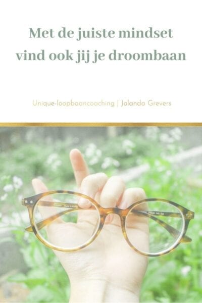 Met de juiste mindset vind ook jij je droombaan Met de juiste mindset vind ook jij je droombaan